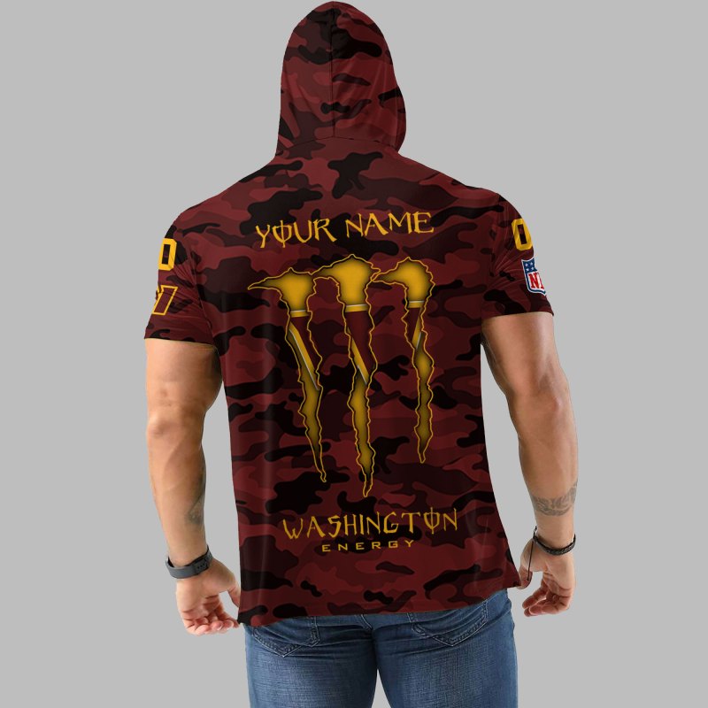 Washington Commanders Camo Hoodie Back