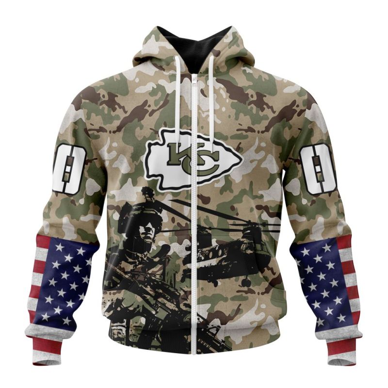 Kansas City Chiefs Zip Hoodie Front