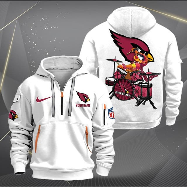 Arizona Cardinals Quarter Zip Hoodie 6