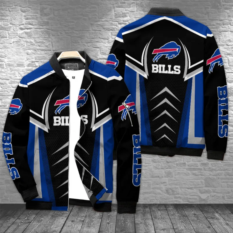 Buffalo Bills Bomber Jacket Front View