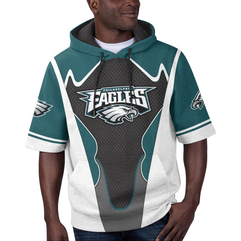 Philadelphia Eagles Short Sleeve Hoodie