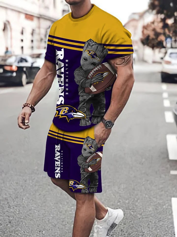 Baltimore Ravens T-shirt and Shorts
