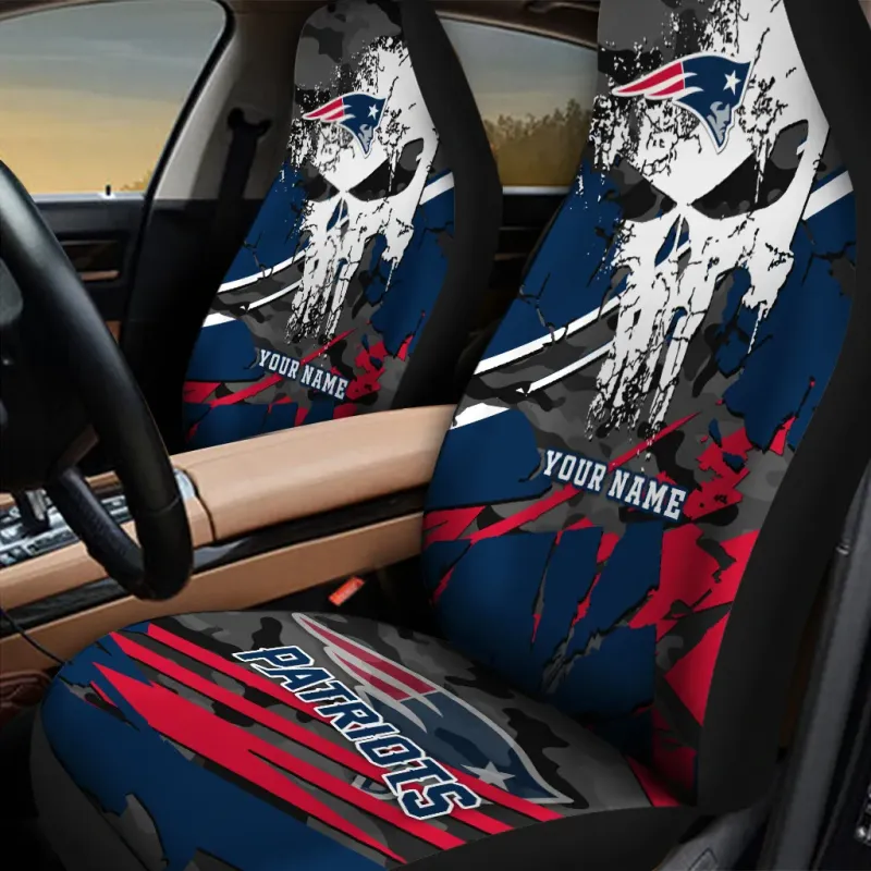 New England Patriots Personalized Car Seat Covers