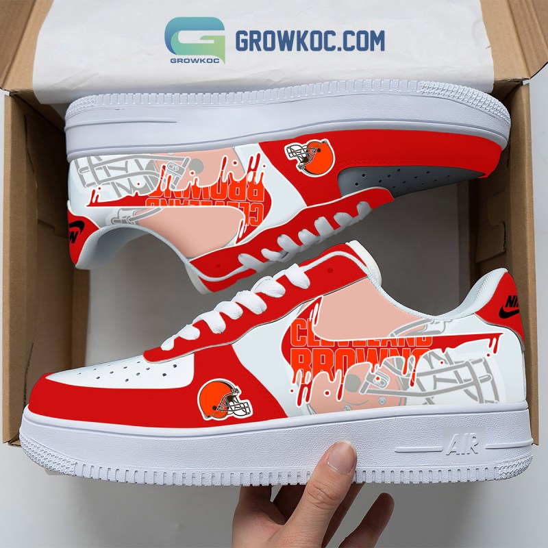 Cleveland Browns Personalized Colorful AF1-1 Shoes