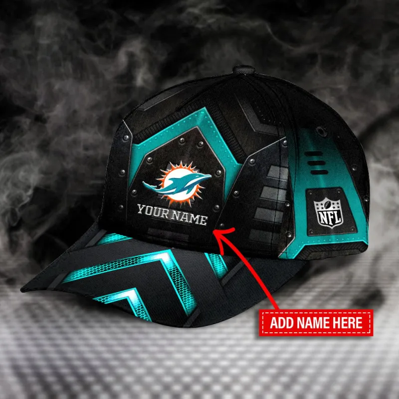 Miami Dolphins Personalized Classic Cap