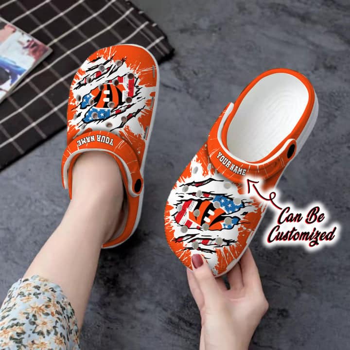 Cincinnati Bengals Personalized Clog