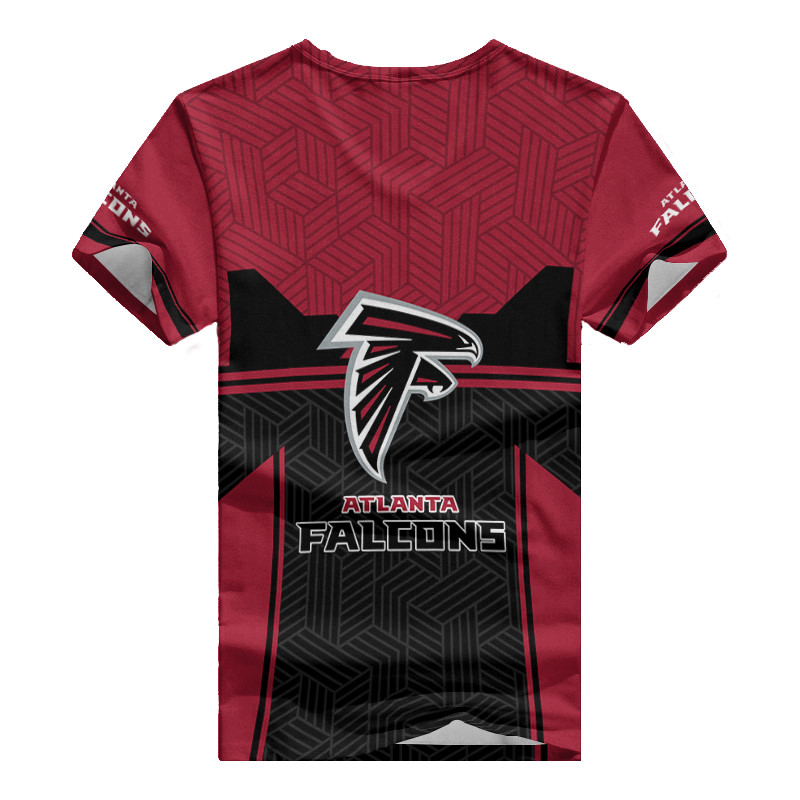 Atlanta Falcons Summer V-neck Women T-shirt