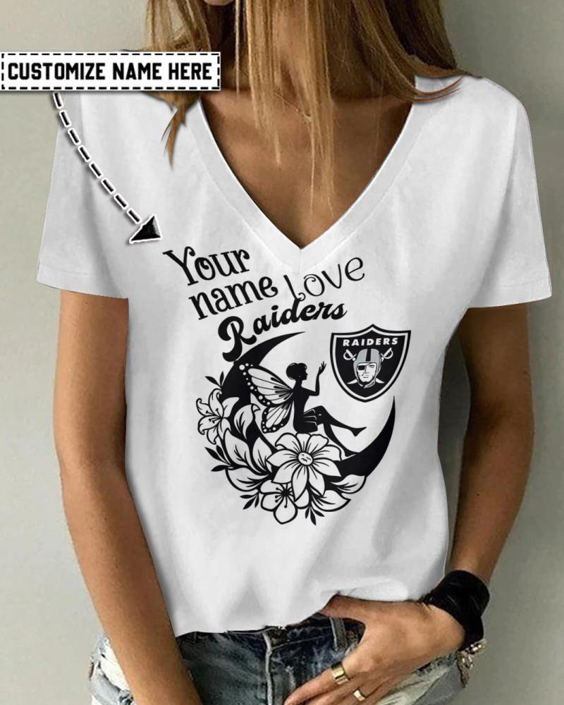 Las Vegas Raiders V-neck T-shirt - Image 1