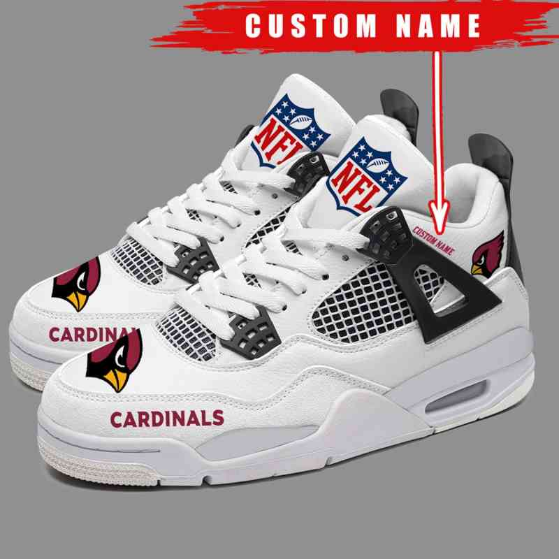 Arizona Cardinals Personalized AJ4 Sneaker