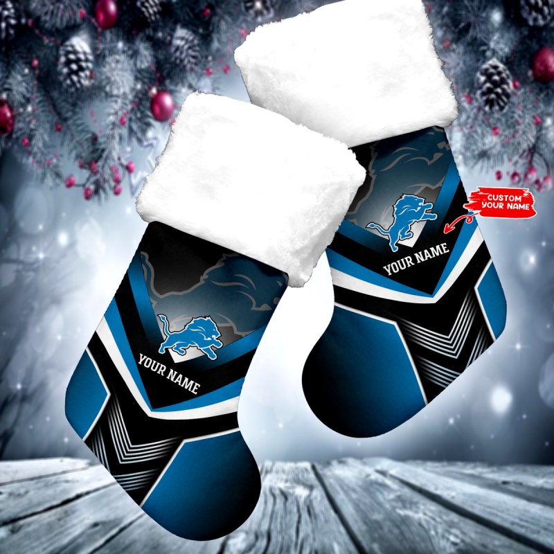 Detroit Lions Personalized Socks