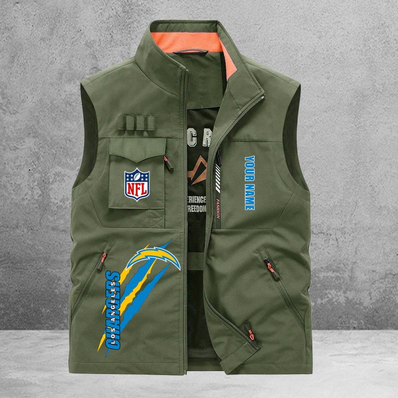 Los Angeles Chargers Multi-Pockets Vest Image 3