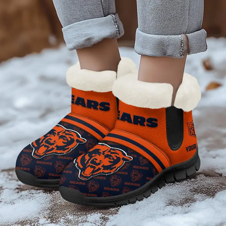 Chicago Bears Comfy Winter Snow Boots