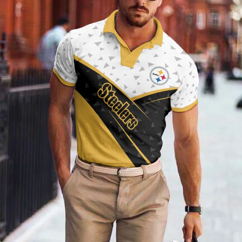 Pittsburgh Steelers Polo T-shirt Back