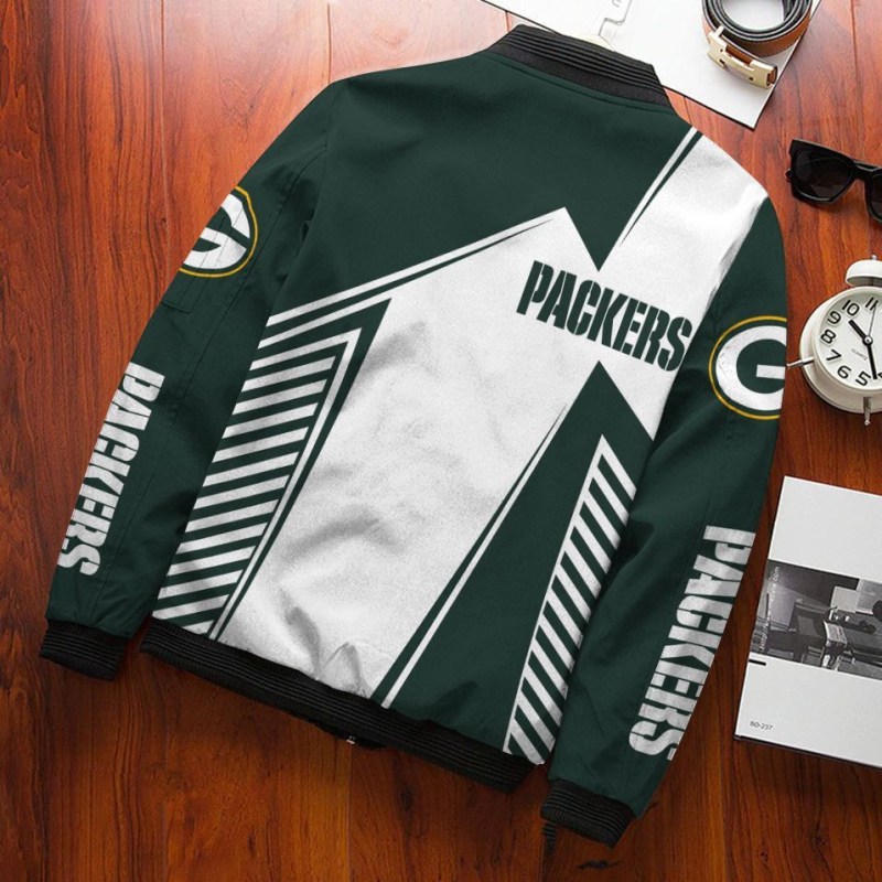 Green Bay Packers Bomber Jacket - Back View