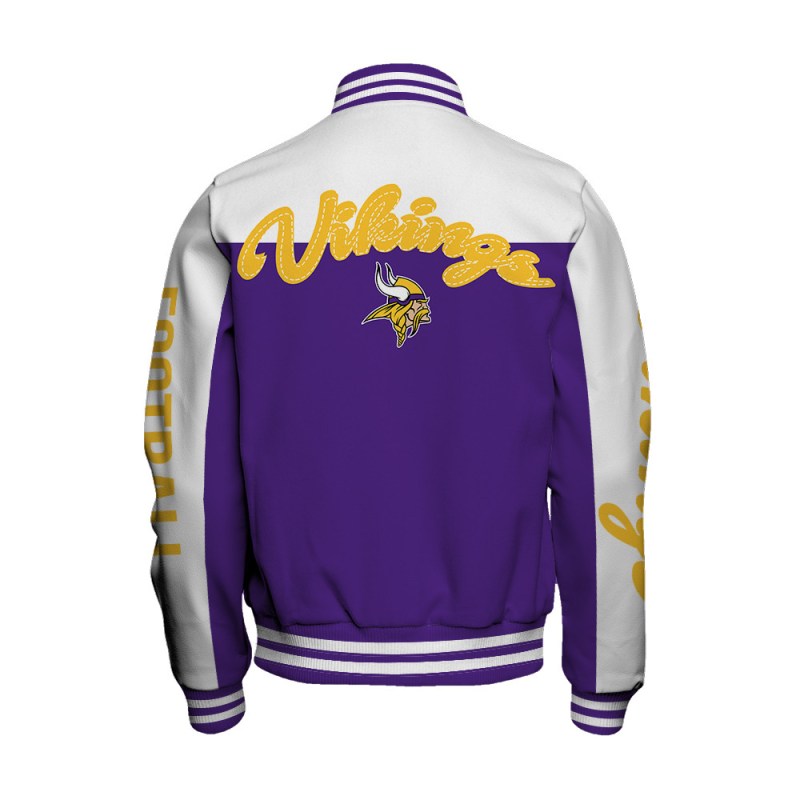 Minnesota Vikings Varsity Jacket 3