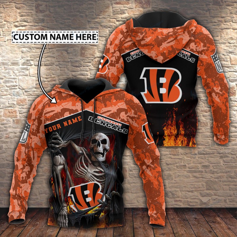 Cincinnati Bengals Personalized Hoodie