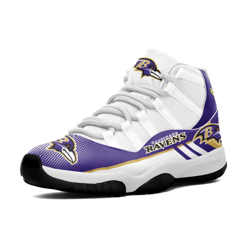 Baltimore Ravens AJD11 Sneakers - Front View
