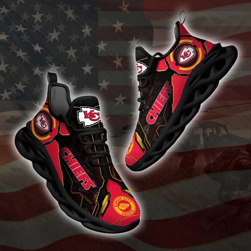 Kansas City Chiefs Yezy Running Sneakers Detail