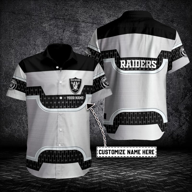 Sizing chart for Las Vegas Raiders Button Shirt