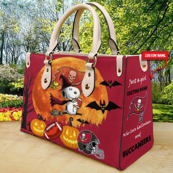 Tampa Bay Buccaneers Halloween Leather Hand Bag