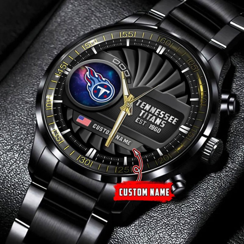 Tennessee Titans Black Fashion Watch