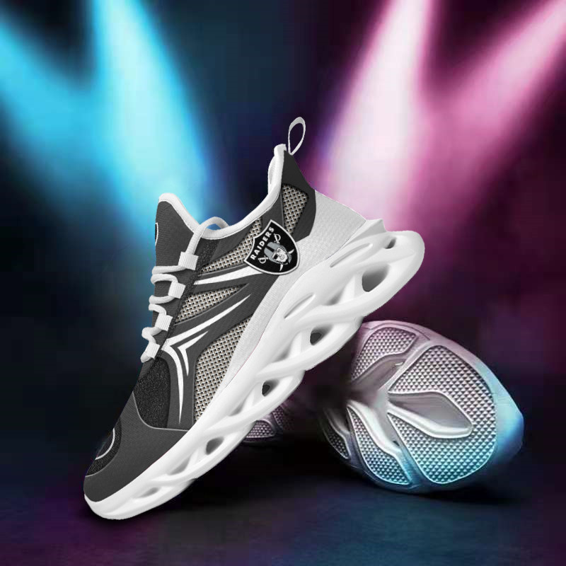 Las Vegas Raiders Yezy Running Sneakers Side View