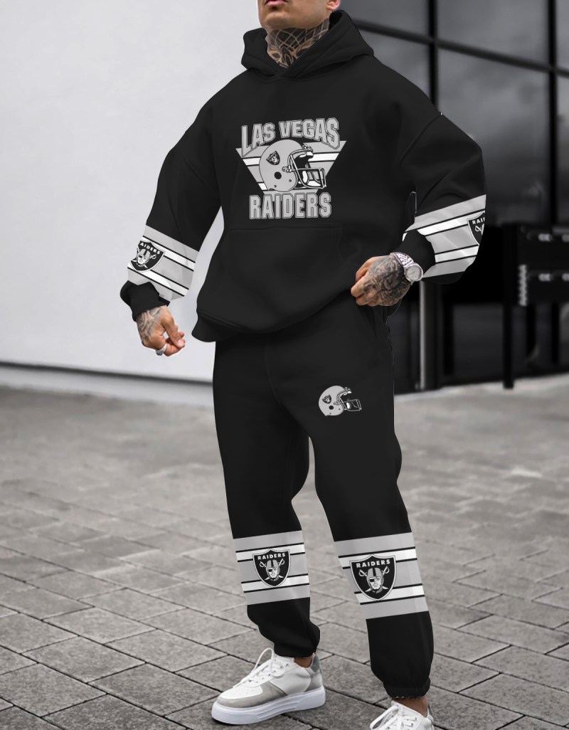 Las Vegas Raiders Combo Pullover Hoodie And Sweatpants