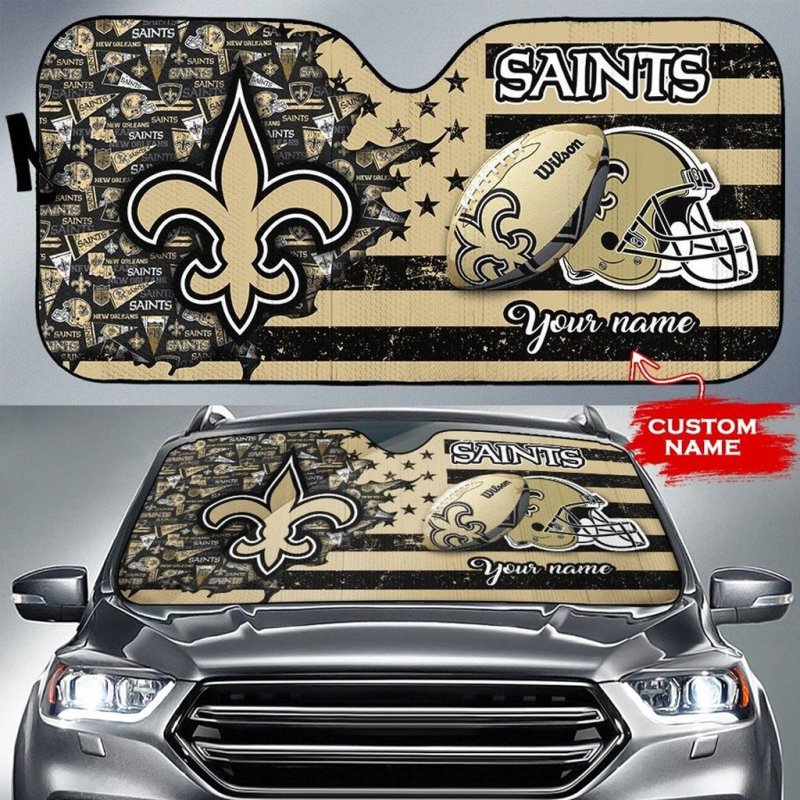 New Orleans Saints Auto Sun Shade