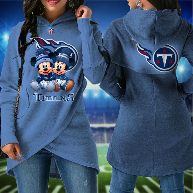 Tennessee Titans Women Irregular Hoodie Image 2