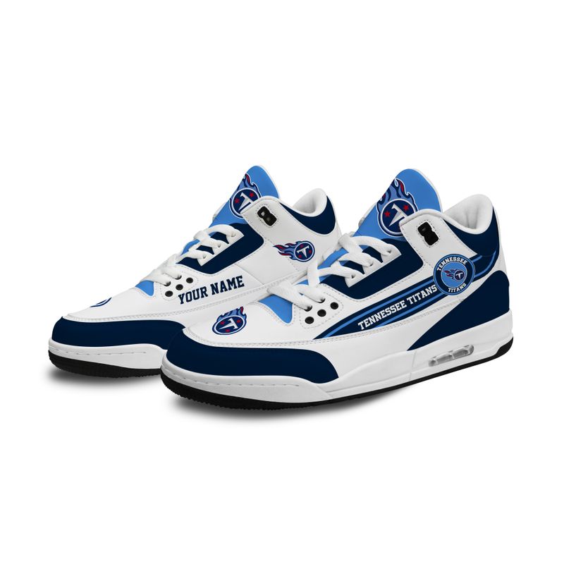 Tennessee Titans JD03 Genuine Leather Shoes - Side View
