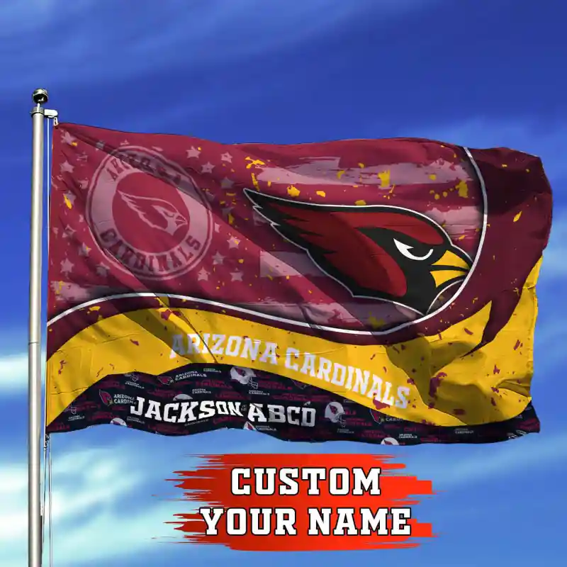 Arizona Cardinals Personalized Flag
