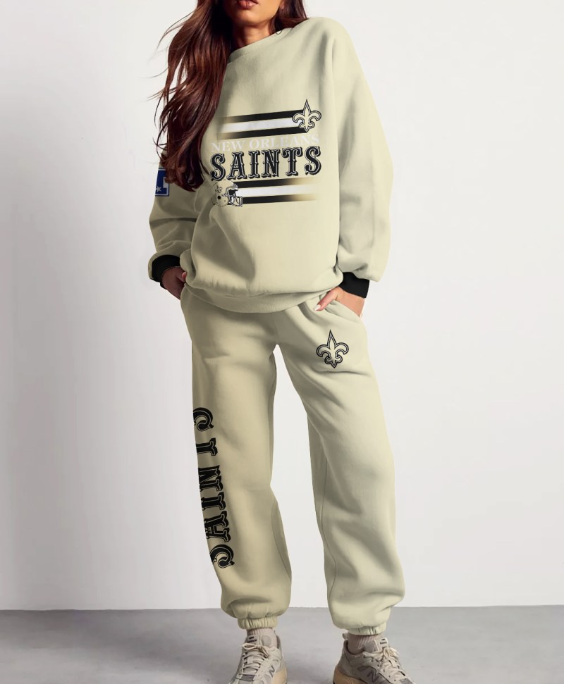 New Orleans Saints Combo 3D Sweatsuit and Sweatpants