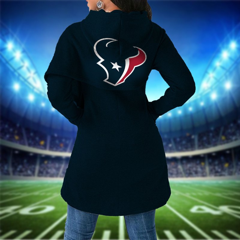 Houston Texans Women Irregular Hoodie