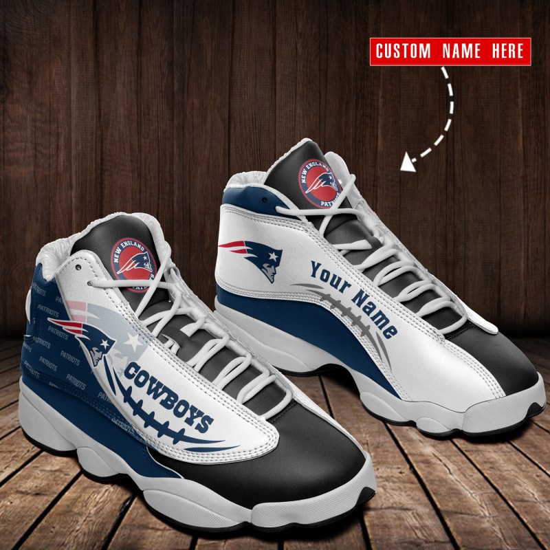 New England Patriots Personalized AJD13 Sneakers