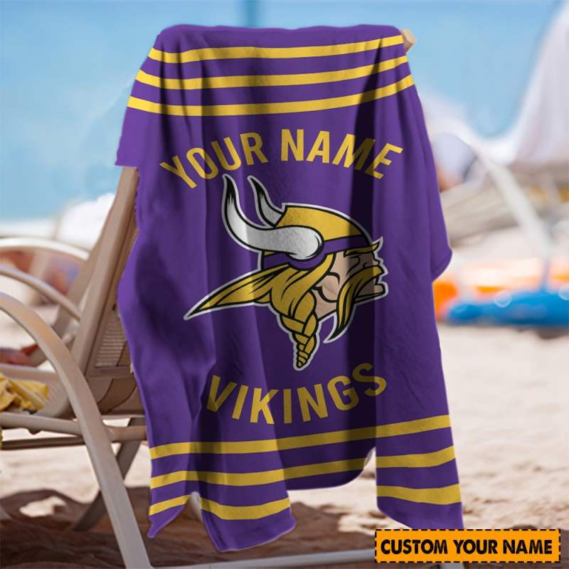 Minnesota Vikings Beach Towel 3