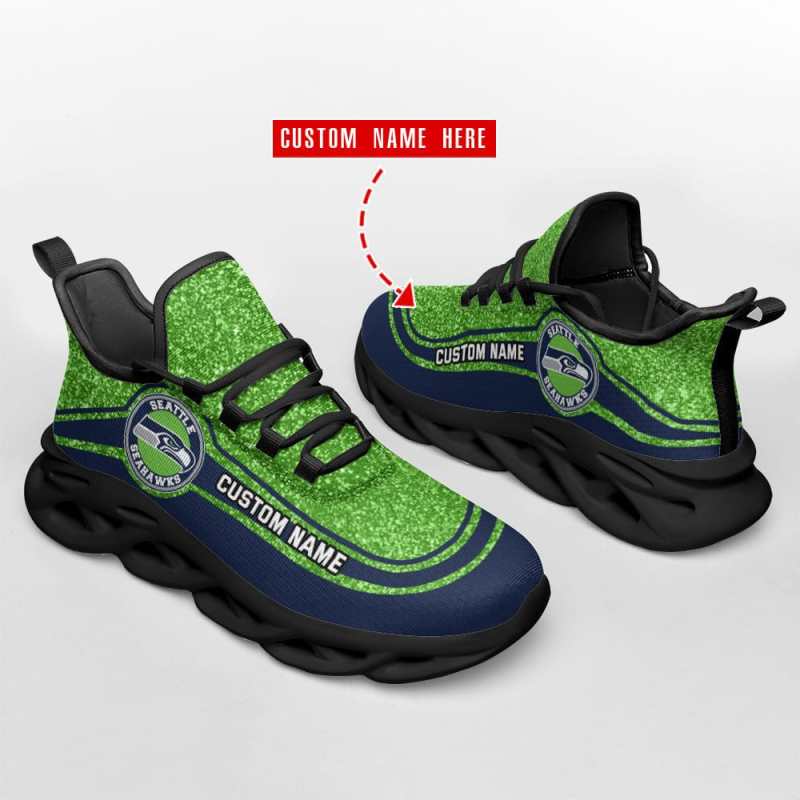 Seattle Seahawks Personalized Yeezy Sneakers 3