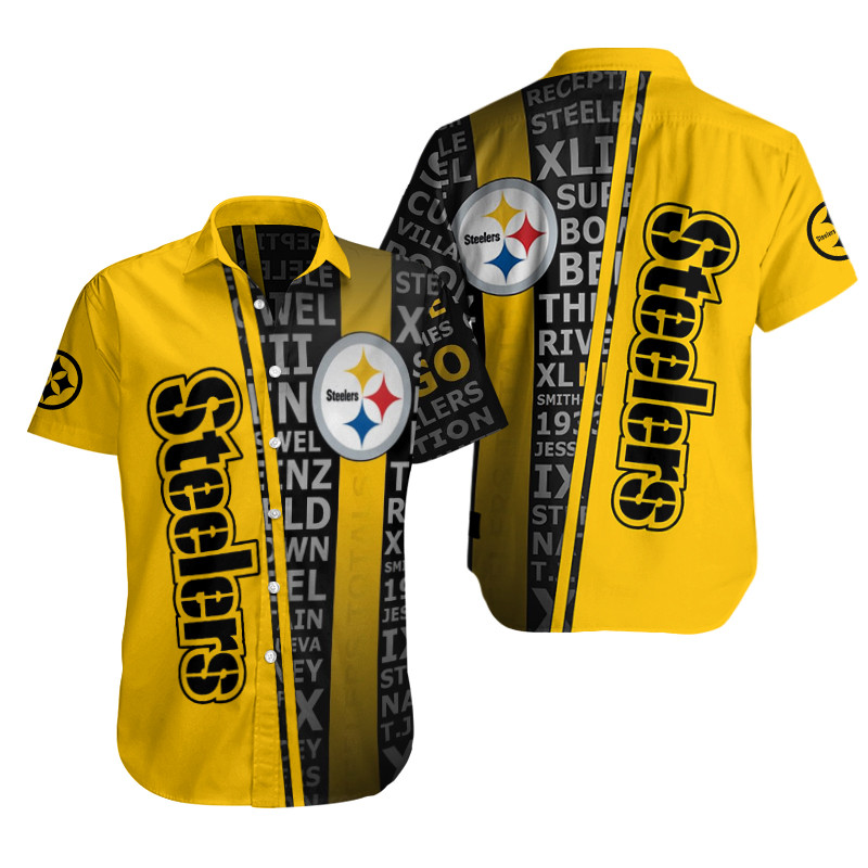 Sizing Chart for Pittsburgh Steelers Button Shirt BB686
