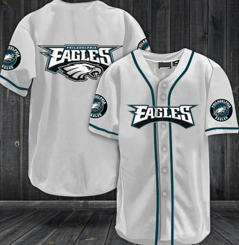 Philadelphia Eagles Baseball Jersey Shirt 75