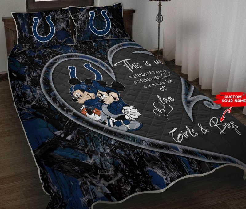Indianapolis Colts Personalized Quilt Set
