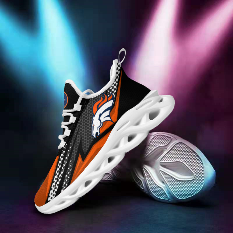Denver Broncos Yezy Running Sneakers BB82 Back View
