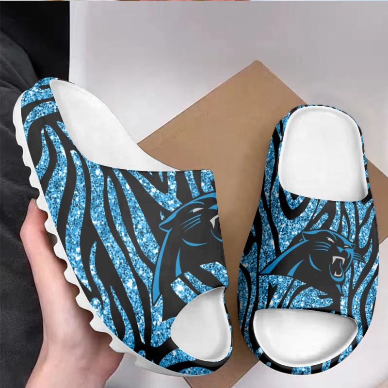 Carolina Panthers Yeezy Slippers Lifestyle