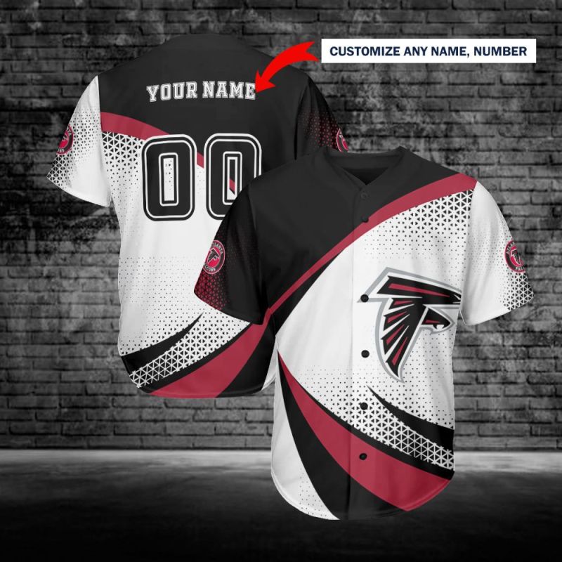 Atlanta Falcons Personalized Baseball Jersey