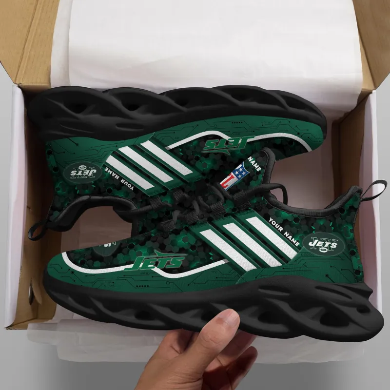 New York Jets Personalized Yezy Running Sneakers