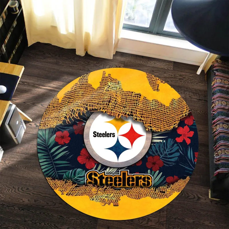 Pittsburgh Steelers Round Rug