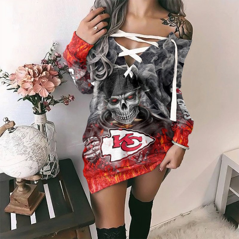 Kansas City Chiefs Lace-Up Sweatshirt