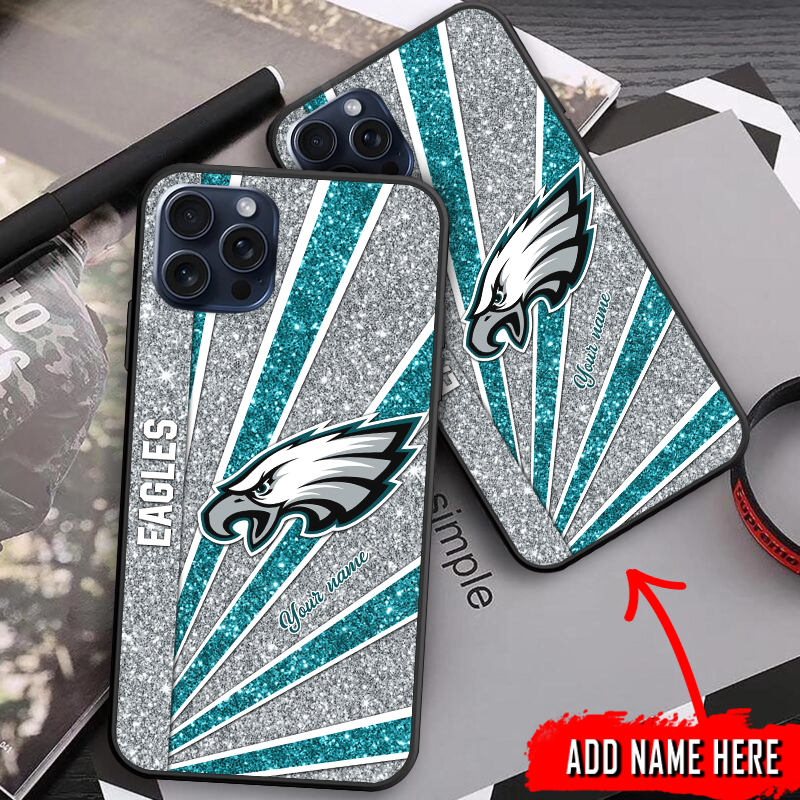 Philadelphia Eagles Personalized Phone Case Side View