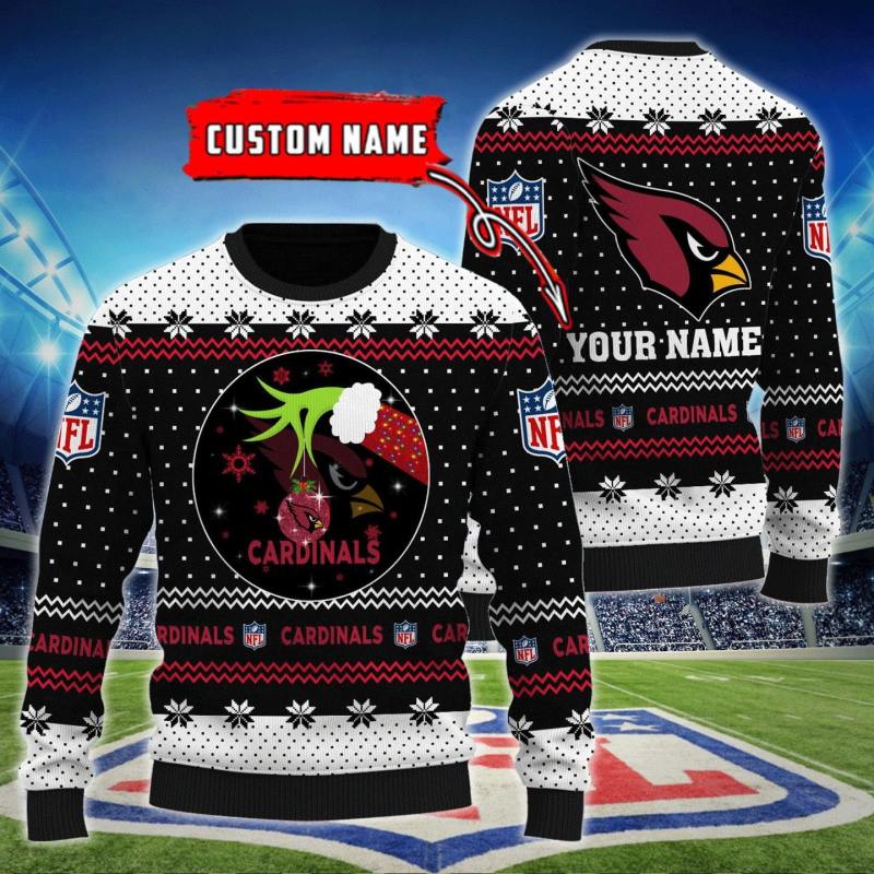 Arizona Cardinals Personalized Woolen Sweater