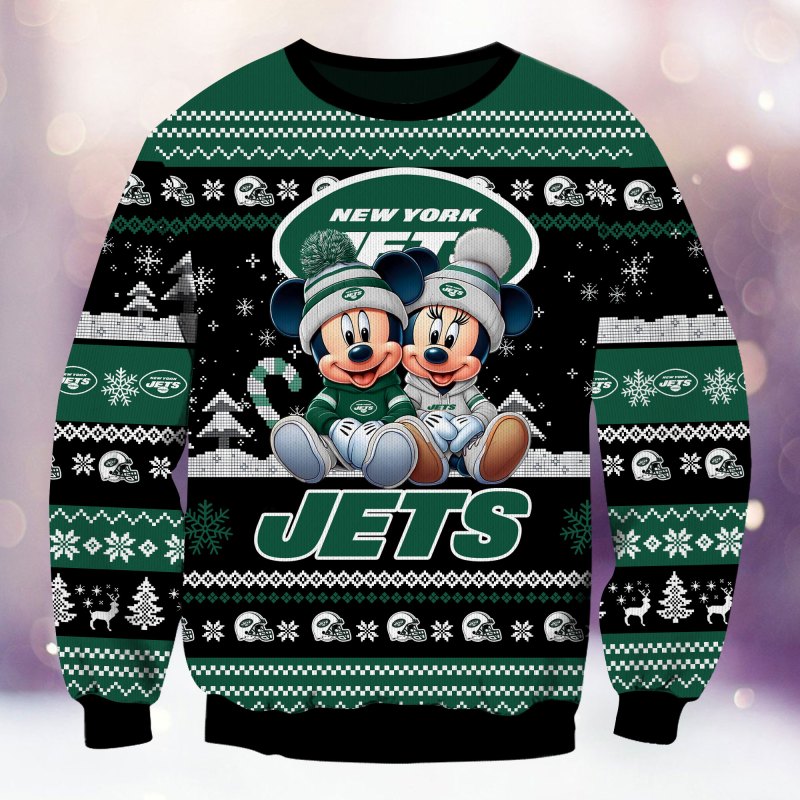 New York Jets Ugly Christmas Sweater - Back View