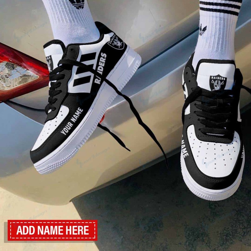 Personalized Las Vegas Raiders AF1 Shoes