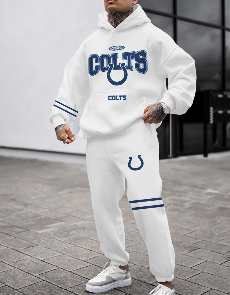 Comfortable Indianapolis Colts Hoodie and Sweatpants Set